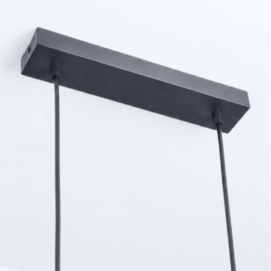 Brilagi - LED RGBW zatemljiv lestenec na kablu SELE 6xGU10/6,5W/230V 2700-6500K črna/dekor hrasta + daljinski upravljalnik