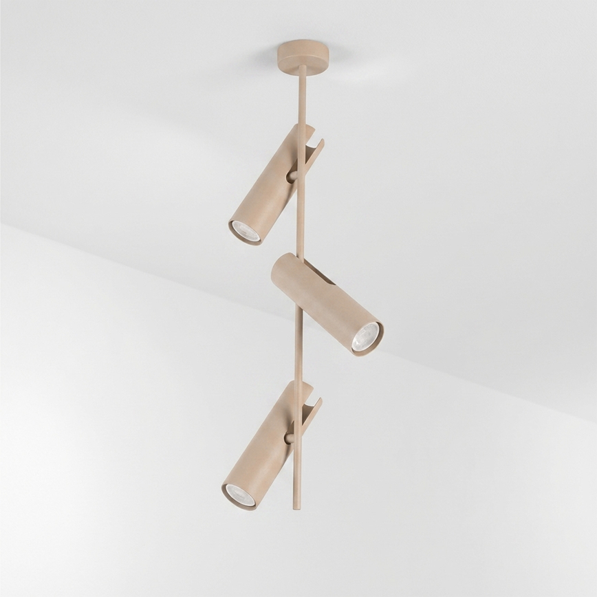 Brilagi - LED RGBW zatemljiv lestenec na drogu BRANCH 3xGU10/6,5W/230V 2700-6500K bež