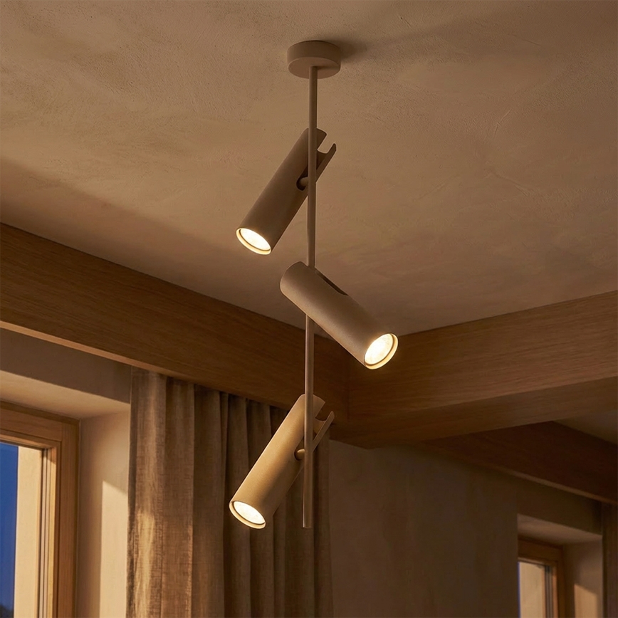 Brilagi - LED RGBW zatemljiv lestenec na drogu BRANCH 3xGU10/6,5W/230V 2700-6500K bež