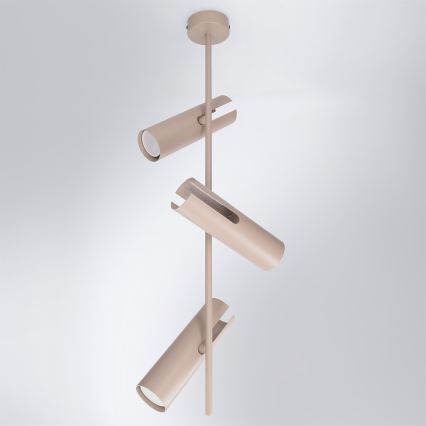 Brilagi - LED RGBW zatemljiv lestenec na drogu BRANCH 3xGU10/6,5W/230V 2700-6500K bež