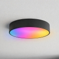 Brilagi - LED RGBW zatemnjevalna kopalniška stropna svetilka CLARE 3xE27/9W/230V 2700-6500K premer 40 cm IP54 Wi-Fi črna