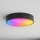 Brilagi - LED RGBW zatemnjevalna kopalniška stropna svetilka CLARE 3xE27/9W/230V 2700-6500K premer 40 cm IP54 Wi-Fi črna