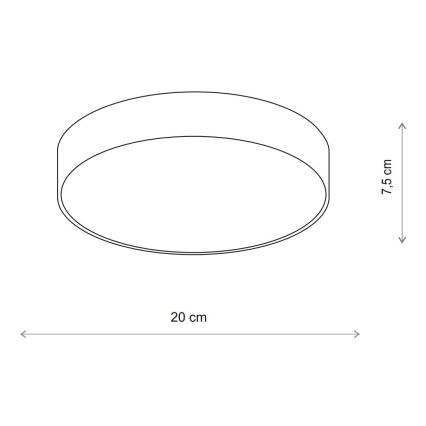 BRILAGI - LED RGBW zatemnjiva kopalniška stropna svetilka CLARE 1xE27/12W/230V 2700-6500K pr. 20 cm IP54 bež
