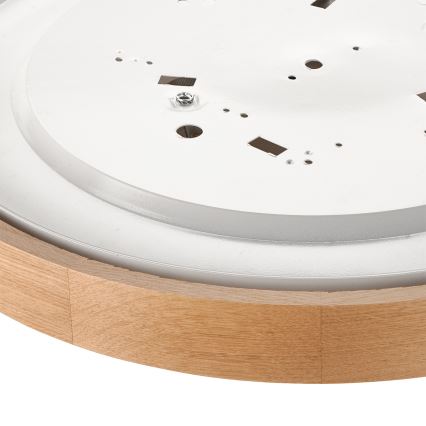 Brilagi - LED RGBW zatemnjevalno stropno svetilo CARVALHO 3xE27/9W/230V 2700-6500K Wi-Fi hrast, premer 47,5 cm