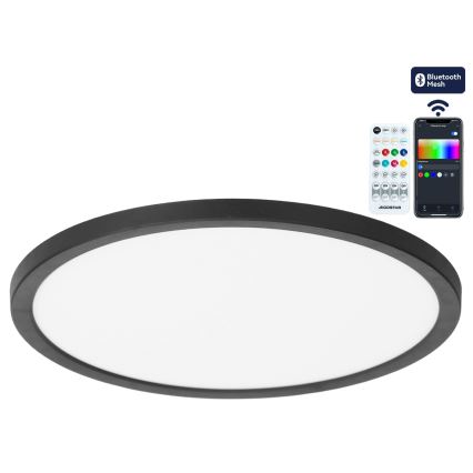 Brilagi - LED RGBW zatemnjevalna stropna svetilka VIBE LED/36W/230V 3000-6500K premer 40 cm črna + daljinski upravljalnik