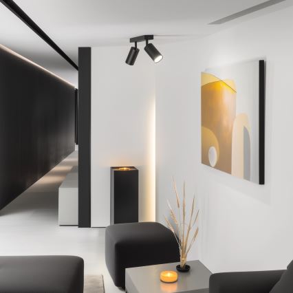 Brilagi - LED RGBW zatemnljivo točkovno svetilo SELE 2xGU10/4,8W/230V 3000K črna + daljinski upravljalnik