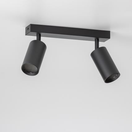 Brilagi - LED RGBW zatemnljivo točkovno svetilo SELE 2xGU10/4,8W/230V 3000K črna + daljinski upravljalnik