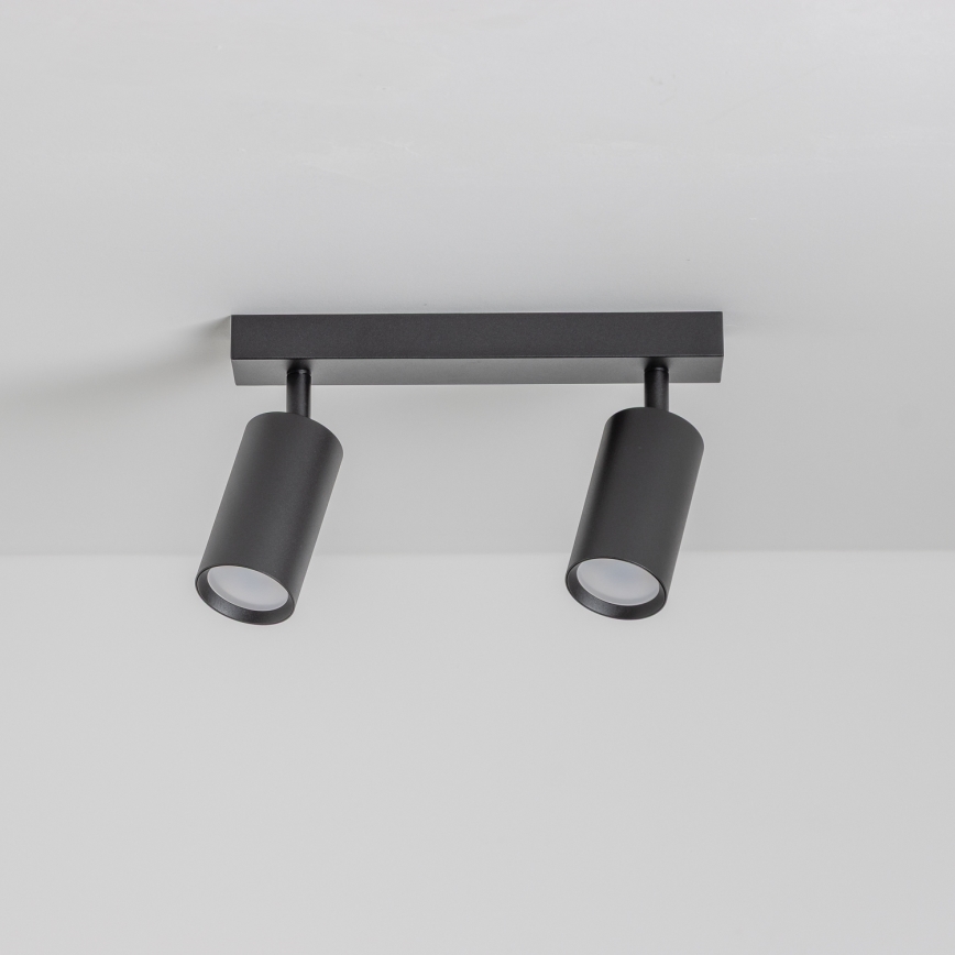 Brilagi - LED RGBW zatemnljivo točkovno svetilo SELE 2xGU10/4,8W/230V 3000K črna + daljinski upravljalnik