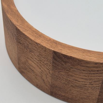 Brilagi - LED RGBW zatemnjiva stropna svetilka CARVALHO 1xE27/15W/230V 2700-6500K Wi-Fi hrast, premer 27,5 cm