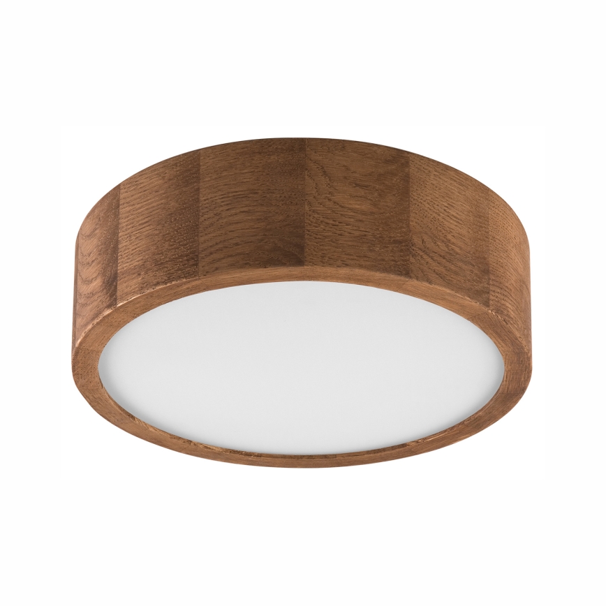 Brilagi - LED RGBW zatemnjiva stropna svetilka CARVALHO 1xE27/9W/230V 2700-6500K Wi-Fi hrast, premer 27,5 cm