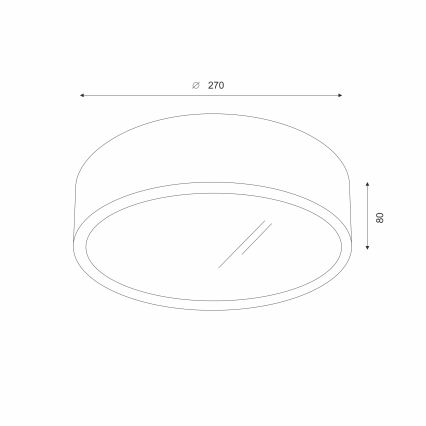Brilagi - LED RGBW zatemnjiva stropna svetilka CARVALHO 1xE27/9W/230V 2700-6500K Wi-Fi hrast, premer 27,5 cm