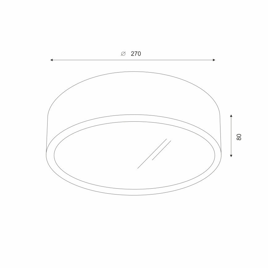 Brilagi - LED RGBW zatemnjiva stropna svetilka CARVALHO 1xE27/9W/230V 2700-6500K Wi-Fi hrast, premer 27,5 cm