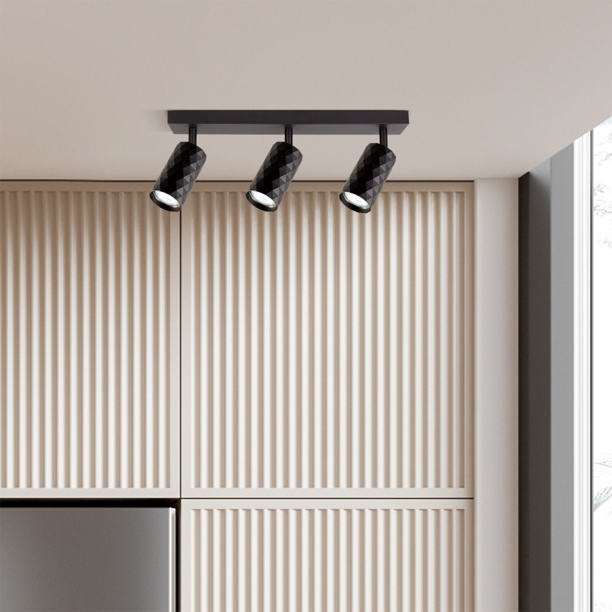 Brilagi - LED RGBW zatemljiv stropni spot SELE DIAMANT 3xGU10/6W/230V 3000K Wi-Fi črna