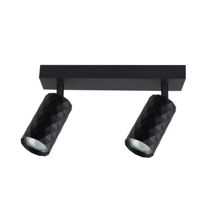 Brilagi - LED RGBW zatemnjivo točkovno svetilo SELE DIAMANT 2xGU10/4,8W/230V 3000K črna + daljinski upravljalnik