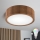 Brilagi - LED RGBW zatemnjiva stropna svetilka CARVALHO 1xE27/9W/230V 2700-6500K Wi-Fi hrast, premer 27,5 cm