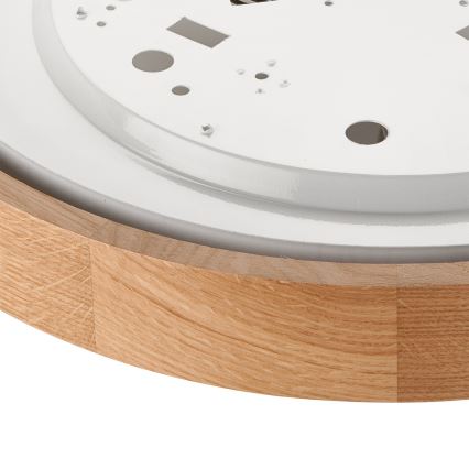 Brilagi - LED RGBW stropna svetilka CARVALHO z zatemnitvijo 2xE27/15W/230V 2700-6500K Wi-Fi hrast premer 37,5 cm