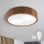 Brilagi - LED RGBW zatemnjiva stropna svetilka CARVALHO 2xE27/9W/230V 2700-6500K Wi-Fi hrast premer 37,5 cm