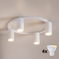 Brilagi - LED RGBW zatemnjiva stropna svetilka SELE 4xGU10/6,5W/230V 2700-6500K bela