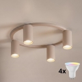 Brilagi - LED RGBW zatemnjiva stropna svetilka SELE 4xGU10/6,5W/230V 2700-6500K bežna