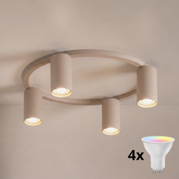 Brilagi - LED RGBW zatemnjiva stropna svetilka SELE 4xGU10/6,5W/230V 2700-6500K bežna