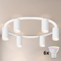 Brilagi - LED RGBW zatemnjiva stropna svetilka SELE 6xGU10/6,5W/230V 2700-6500K bela + daljinski upravljalnik