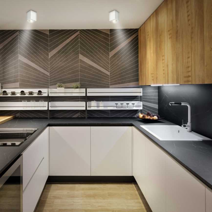 Brilagi - LED RGBW zatemljiva točkovna svetilka MIA 1xGU10/30W/230V 3000K Wi-Fi 100x80 mm bela