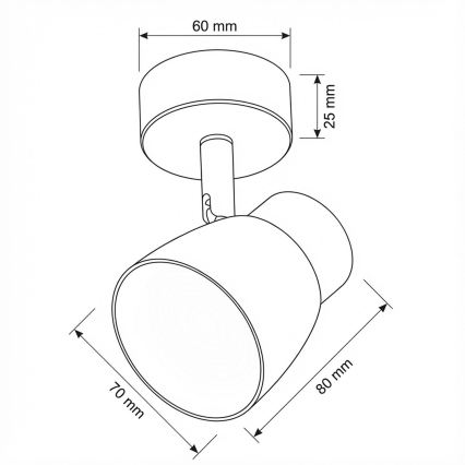 Brilagi - LED RGBW zatemnjiva točkovna svetilka NUGGET 1xGU10/6W/230V črna/zlata