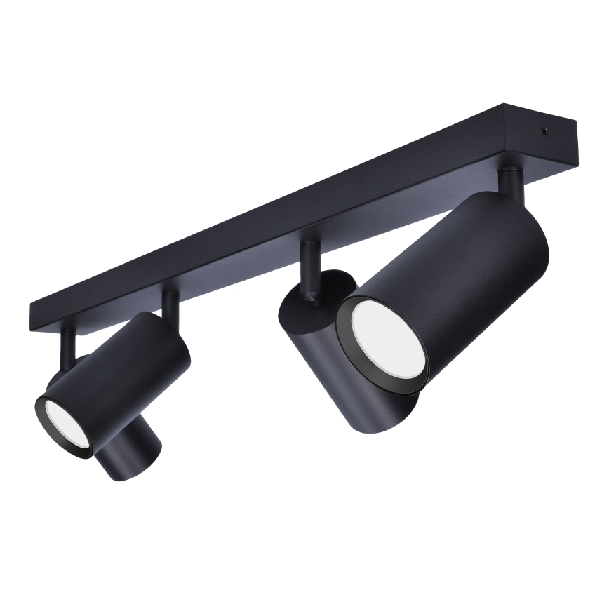 Brilagi - LED RGBW vgradno spot svetilo SELE 4xGU10/4,8W/230V 3000K v črni, z možnostjo zatemnitve + daljinski upravljalnik