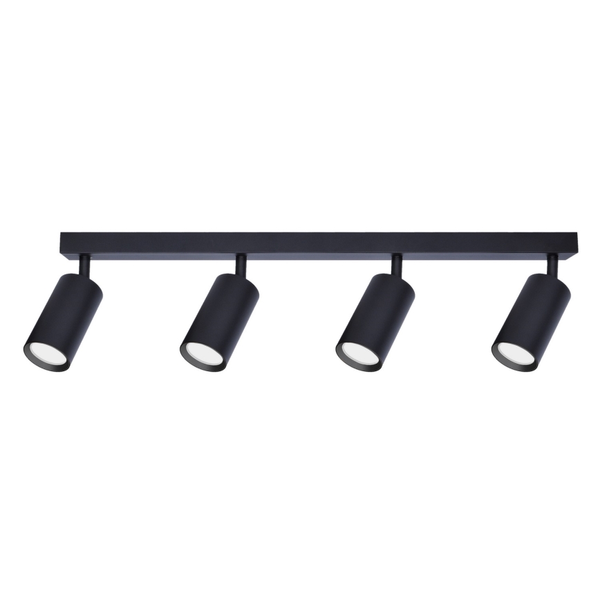 Brilagi - LED RGBW vgradno spot svetilo SELE 4xGU10/6W/230V 3000K v črni, z možnostjo zatemnitve + daljinski upravljalnik