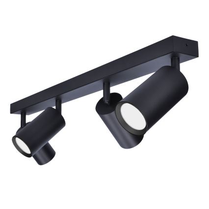 Brilagi - LED RGBW vgradno spot svetilo SELE 4xGU10/6W/230V 3000K v črni, z možnostjo zatemnitve + daljinski upravljalnik