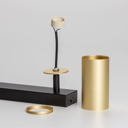 Brilagi - LED RGBW točkovna svetilka SELE GOLDEN z možnostjo zatemnitve 2xGU10/6W/230V 3000K črna/zlata + daljinski upravljalnik