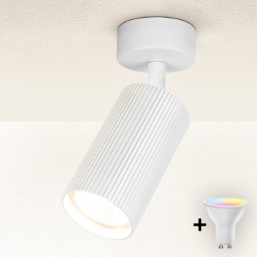 Brilagi - LED RGBW zatemnjiva točkovna svetilka SELE MODERN 1xGU10/4,8W/230V 3000K bela + daljinski upravljalnik