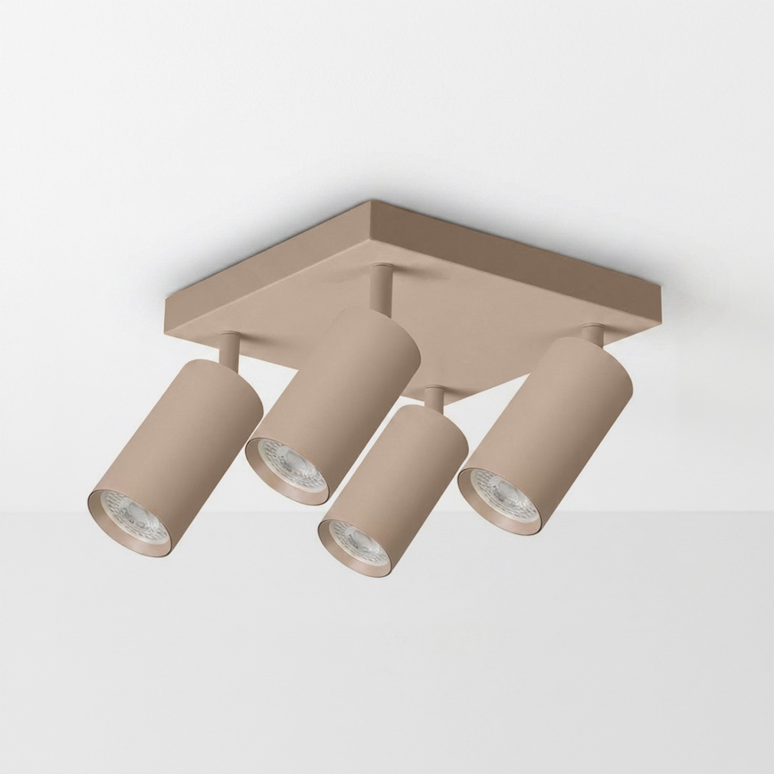 Brilagi - LED RGBW zatemnjivo točkovno svetilo SELE SQUARE 4xGU10/6,5W/230V 2700-6500K bež