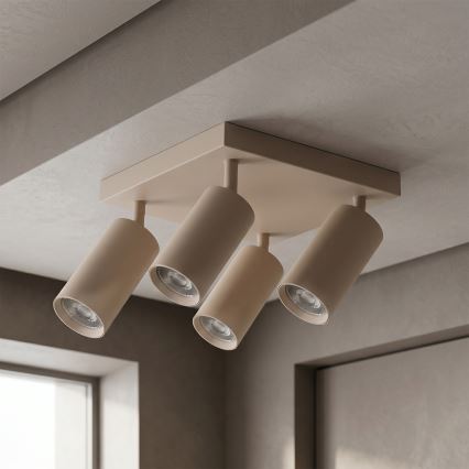 Brilagi - LED RGBW zatemnjivo točkovno svetilo SELE SQUARE 4xGU10/6,5W/230V 2700-6500K bež