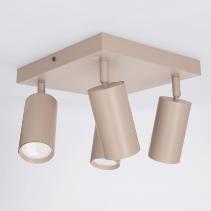 Brilagi - LED RGBW zatemnjivo točkovno svetilo SELE SQUARE 4xGU10/6,5W/230V 2700-6500K bež