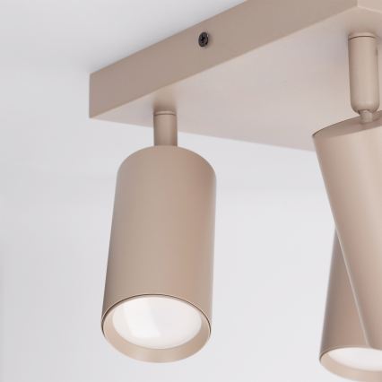 Brilagi - LED RGBW zatemnjivo točkovno svetilo SELE SQUARE 4xGU10/6,5W/230V 2700-6500K bež