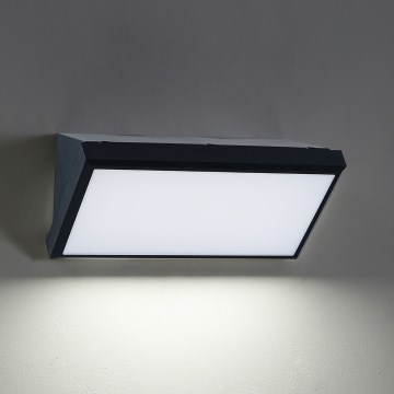 Brilagi - LED RGBW zatemnjiva zunanja stenska svetilka TRIANGLE 1xE27/15W/230V 2700-6500K IP65 črna