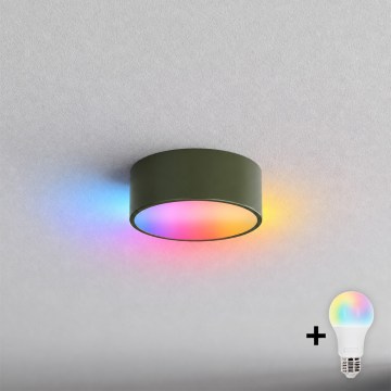 BRILAGI - LED RGBW Zatemnjivo stropno svetilo CLARE 1xE27/12W/230V premer 20 cm kaki