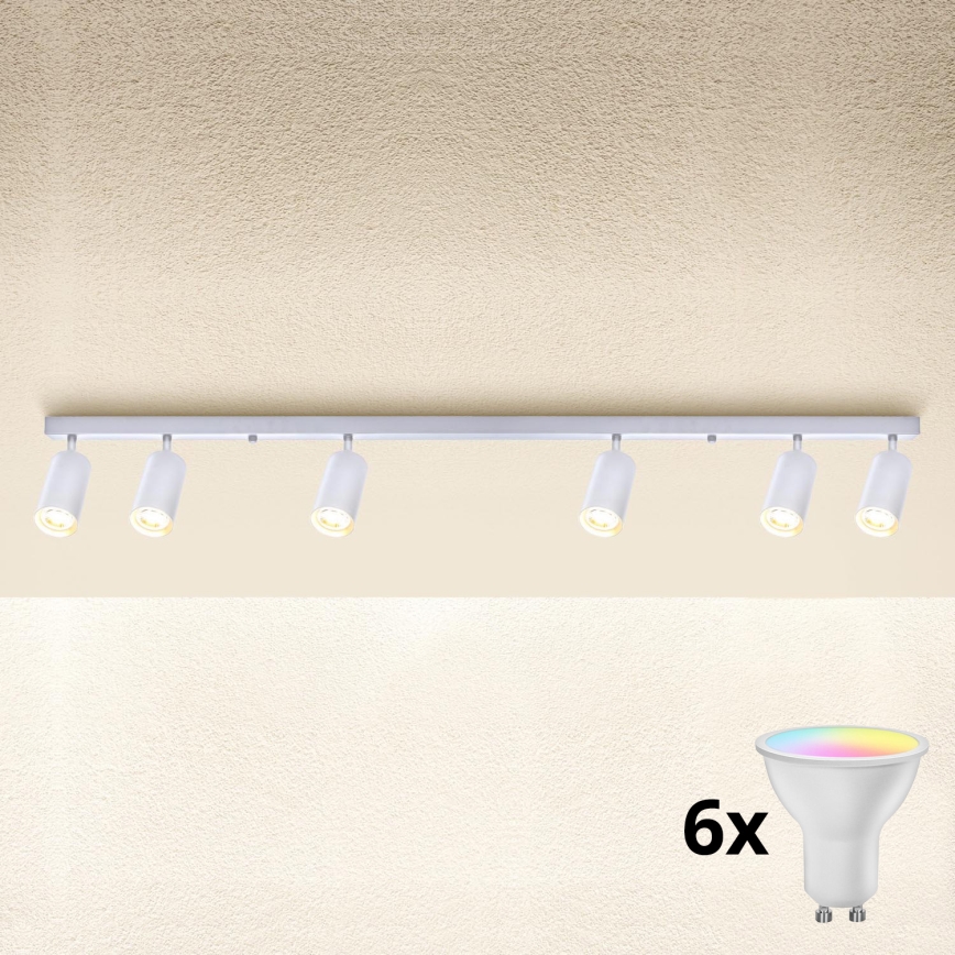 Brilagi - LED RGBW zatemnjivo točkovno svetilo SELE 6xGU10/6,5W/230V 2700-6500K bela