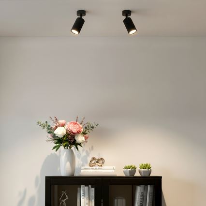 Brilagi - LED RGBW točkovna svetilka SELE MODERN z možnostjo zatemnitve 1xGU10/4,8W/230V 3000K črna + daljinski upravljalnik