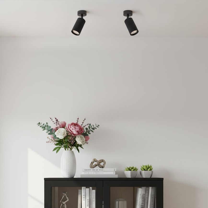 Brilagi - LED RGBW točkovna svetilka SELE MODERN z možnostjo zatemnitve 1xGU10/4,8W/230V 3000K črna + daljinski upravljalnik