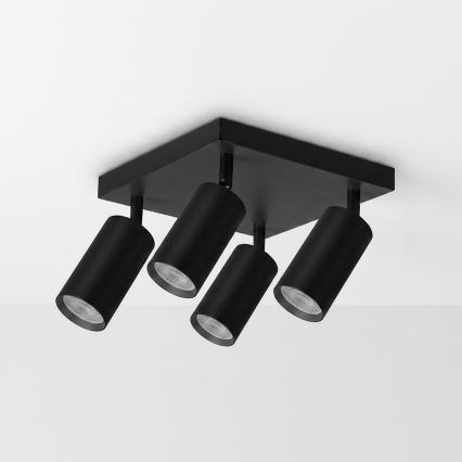 Brilagi - LED RGBW Zatemnljivo točkovno svetilo SELE SQUARE 4xGU10/6,5W/230V 2700-6500K črna