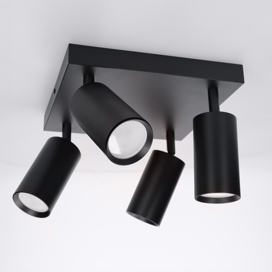 Brilagi - LED RGBW Zatemnljivo točkovno svetilo SELE SQUARE 4xGU10/6,5W/230V 2700-6500K črna