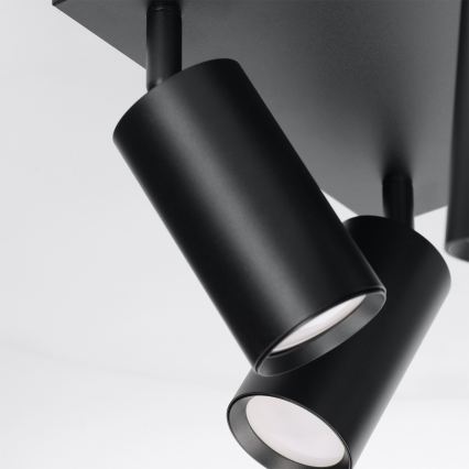 Brilagi - LED RGBW Zatemnljivo točkovno svetilo SELE SQUARE 4xGU10/6,5W/230V 2700-6500K črna