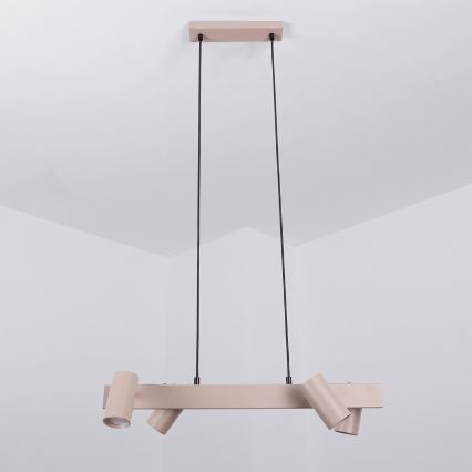 Brilagi - LED RGBW Zatemljiv lestenec na kablu SELE 4xGU10/6,5W/230V 2700-6500K bež
