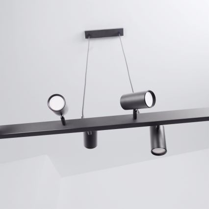 Brilagi - LED RGBW Zatemljiv lestenec na kablu SELE 6xGU10/6,5W/230V 2700-6500K črna + daljinsko upravljanje