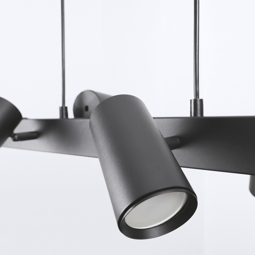 Brilagi - LED RGBW Zatemljiv lestenec na kablu SELE 6xGU10/6,5W/230V 2700-6500K črna + daljinsko upravljanje