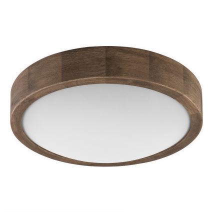 Brilagi - LED RGBW z nastavljivo svetlostjo stropna svetilka CARVALHO SLIM 1xE27/9W/230V 2700-6500K Wi-Fi hrast premer 27 cm