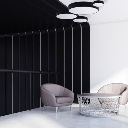 Brilagi - LED RGBW zatemnljivo stropno svetilo CLARE 1xE27/9W/230V 2700-6500K premer 20 cm Wi-Fi črna