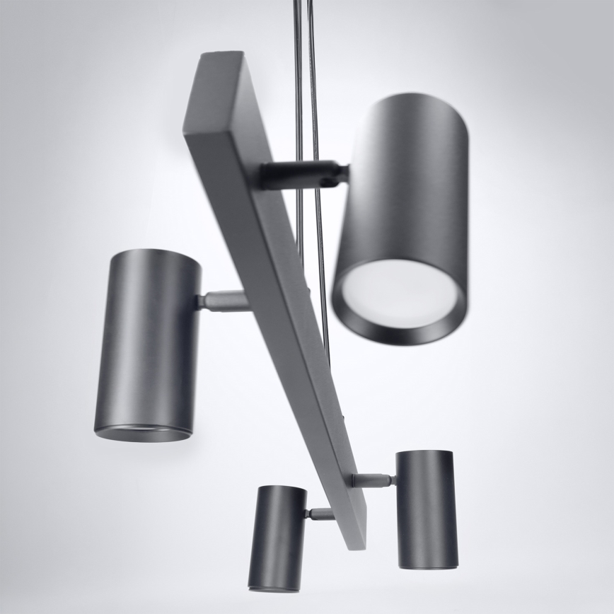 Brilagi - LED RGBW Zatemnljiv viseči lestenec na kablu SELE 4xGU10/6,5W/230V 2700-6500K črna